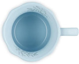 Le Creuset Frill Mug with Gold Decal, 330ml, Light Coastal Blue