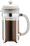 Bodum Caffettiera French Press Coffee Maker with Plastic Lid, 1L, Off White