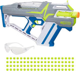 Nerf Hyper Mach-100 Fully Motorized Blaster, 80 Hyper Rounds, Eyewear, Up to 110 FPS Velocity, Easy Reload, Holds Up to 100 Rounds