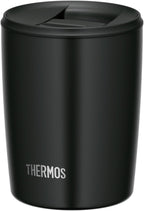 Thermos JDP-300 Dishwasher-Safe Tumbler Cup with Lid, 0.3L, Black