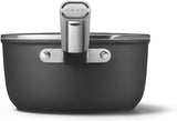 Smeg CKFS2011BLM Non-Stick Saucepan, 20cm, Black
