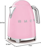 Smeg KLF03PKUK 50s Retro Style Kettle 1.7 L