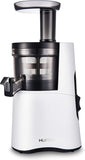Hurom H-AA Series Cold Press Juicer With Upgraded Smart Dual Hopper for Max Convenience, Twin-wing Ultem Auger, Dual Rotation Speed (43/17), Patented Pulp Level Adjustor, 500 ML Bowl (Matt Silver)