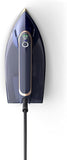 Philips 8000 Series DST8050/26 - Steam Iron, 3000W, 260g/min Boost Shot, 85g/min Continuous Output, SteamGlide Elite Rosecopper Soleplate, Dark Blue and Gold