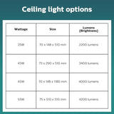 Philips Lighting Apex L LED Ceiling Light, 45W, 5700K Cool White