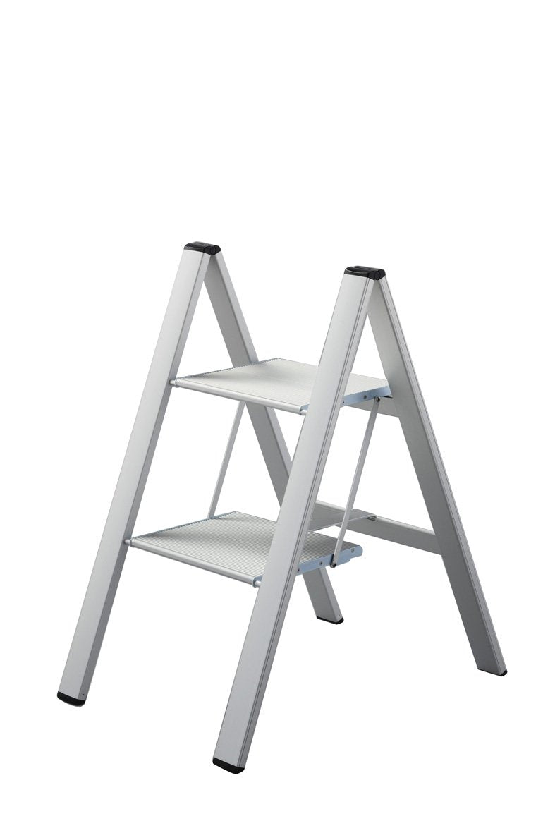 Hasegawa Ladders SJ2.0-2SI Slim Step Stepladder, Silver Main image