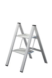 Hasegawa Ladders SJ2.0-2SI Slim Step Stepladder, Silver