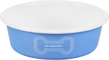 Le Creuset Enamel On Steel Medium Dog Bowl 16cm Light Blu