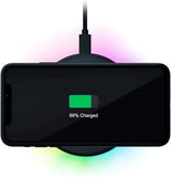 Razer Charging Pad Chroma RGB: 10W Fast Wireless Charger - for Apple iPhone/Android - Google Pixel, Samsung Galaxy and Other Qi Enabled Devices - Soft-Touch Rubber Top - Includes USB-C Cable