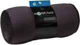 Wolf Essentials Microbead Bolster Tube Travel Pillow, Compact, Perfect for Plane or Car, Charcoal