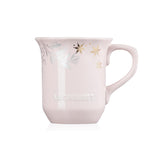 Le Creuset Frill Mug with Gold Decal, 330ml, Macaron Pink