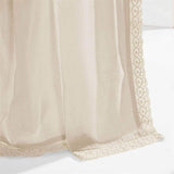 Rosalie Window Curtain Panels Ivory 54x120 Set