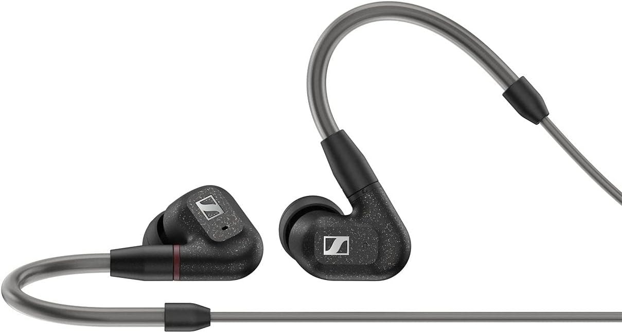 Sennheiser IE 300 Hi-Res Audiophile In Ear Wired Headphones,German Design,7Mm XWB Driver,Detachable MMCX Cable,Rich Bass,Perfect Or Gaming,Noise-Isolating Fit,Silicone & Foam Tips,Black
