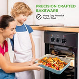Nutrichef 6Pcs Kitchen Oven Baking Pans NonStick Sheets Set