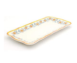 Euro Ceramica Duomo Collection Italian-Inspired 16.8" Rectangular Ceramic Serving Tray