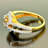 750YG Ladies Diamond Ring