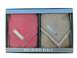 Burberry Cotton Handkerchief Set Of 2