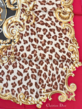 Christian Dior Leopard Silk Shawl