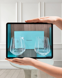 Tiffany & Co Crystal Tumbler Set of Two