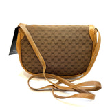 Gucci Vintage Brown Leather Shoulder Bag