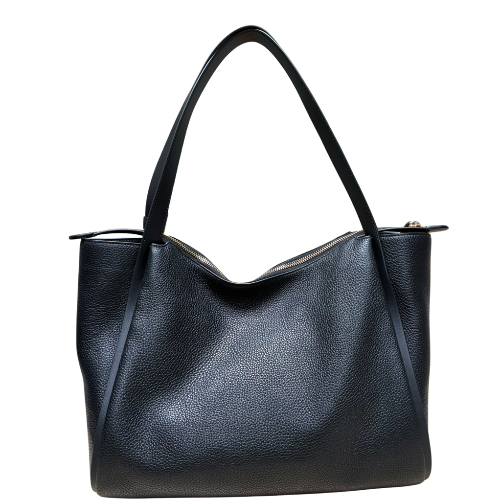 Kate Spade Knott Large Tote Bag Black Pebbled Leather