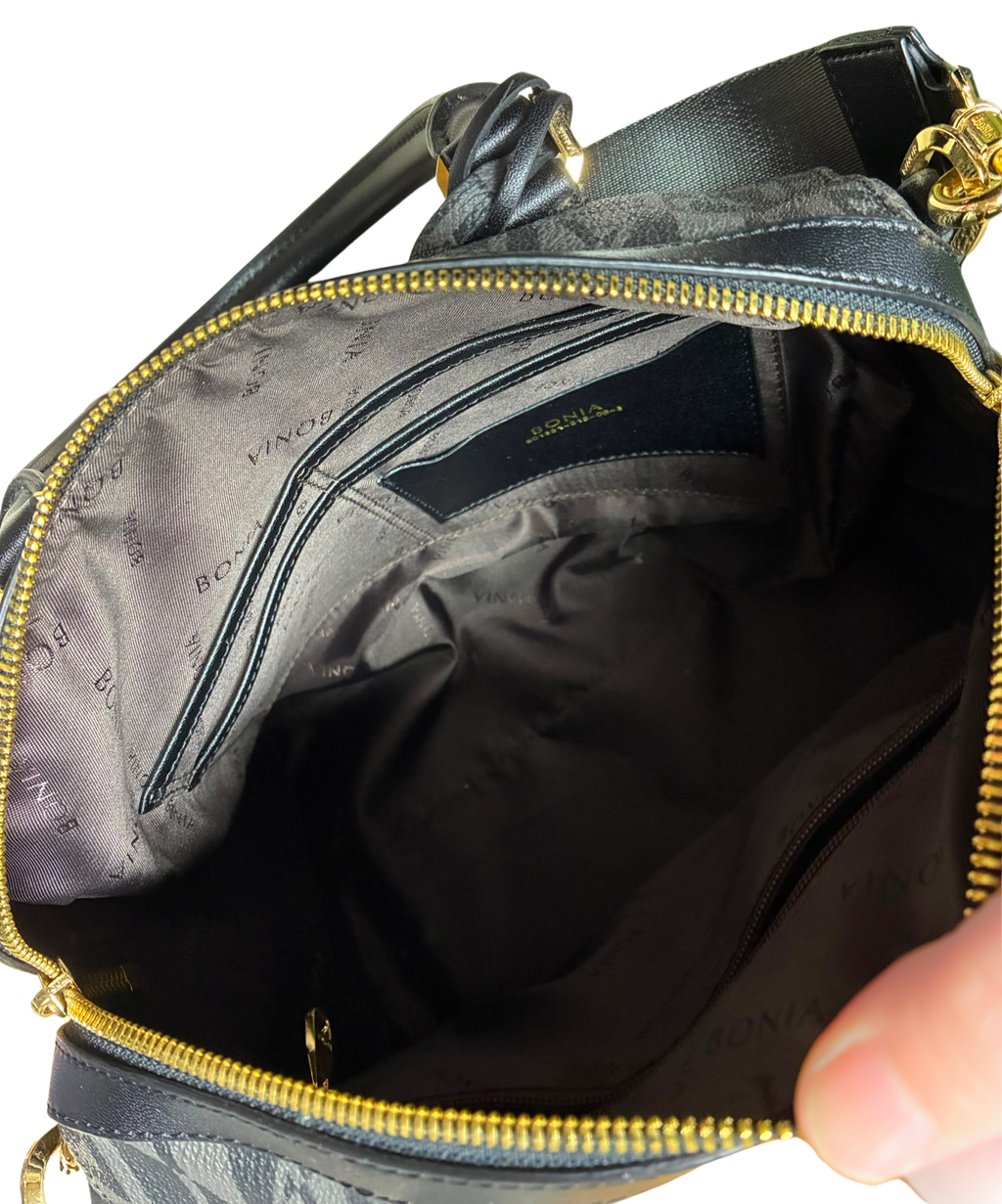 Bonia 801391315083 Martina Monogram Satchel Bag