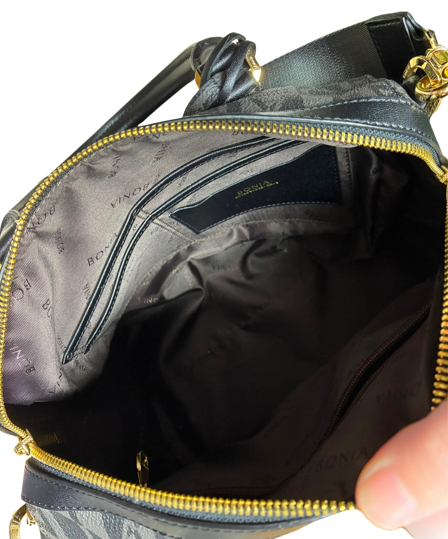 Bonia 801391315083 Martina Monogram Satchel Bag
