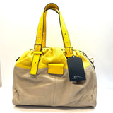 Marc Jacobs Yellow & Beige Tote Bag