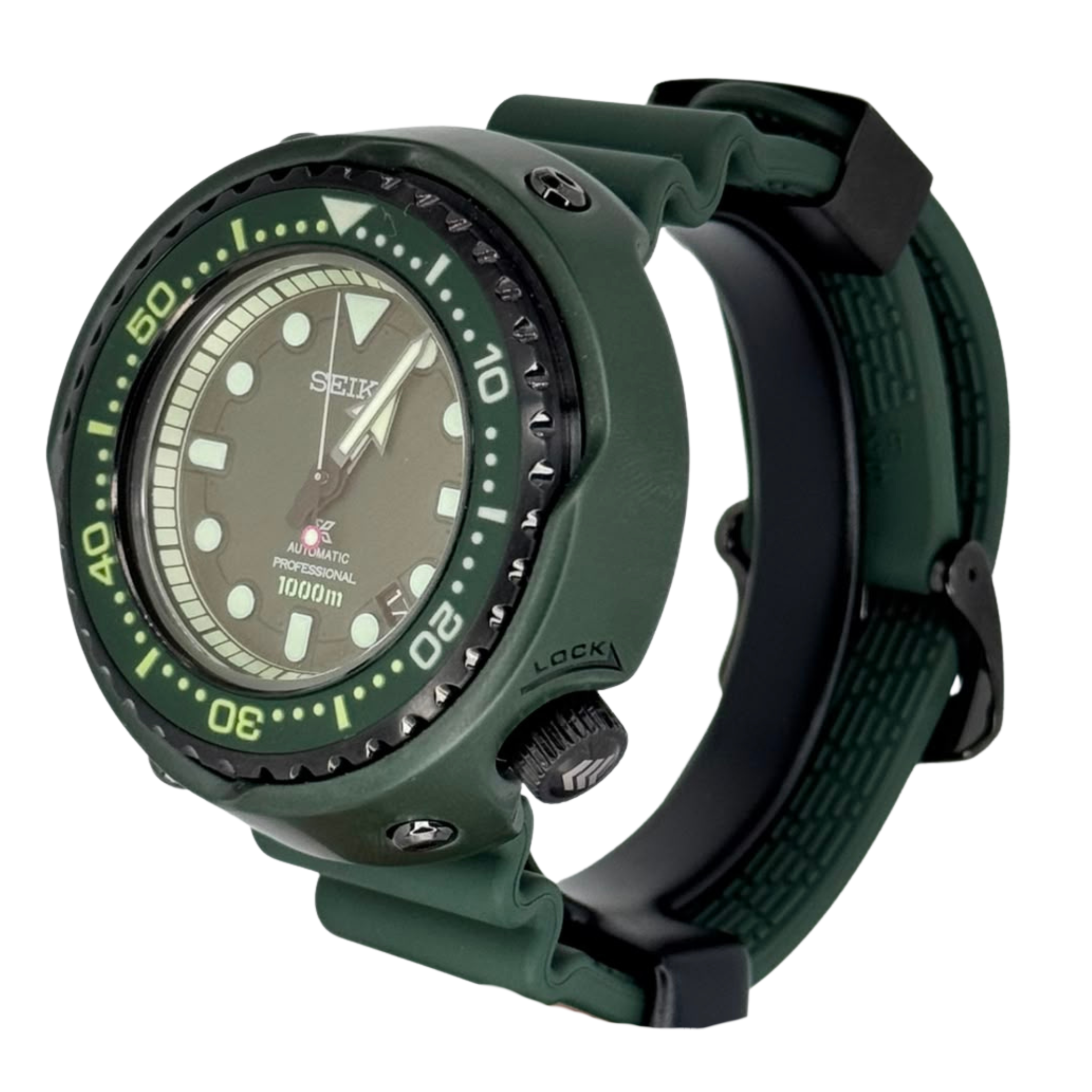 Seiko SLA029J1 Marinemaster Emperor Tuna Prospex x Gundam Zaku II 40th Anniversary 1000m Men's Watch, 52.40mm
