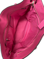 Coach Sophia Small Tote Bag Magenta Pebbled Leather