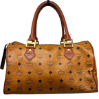 MCM Vintage Visetos Monogram Boston 35 Duffle Bag
