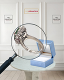 Diamond Jade Ring 0.50K 7.8 Gram