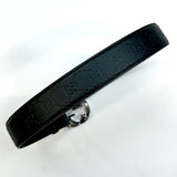 Gucci 411924 Signature Black Leather Belt