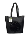 Hunting World Tote Bag Canvas And Leather Black