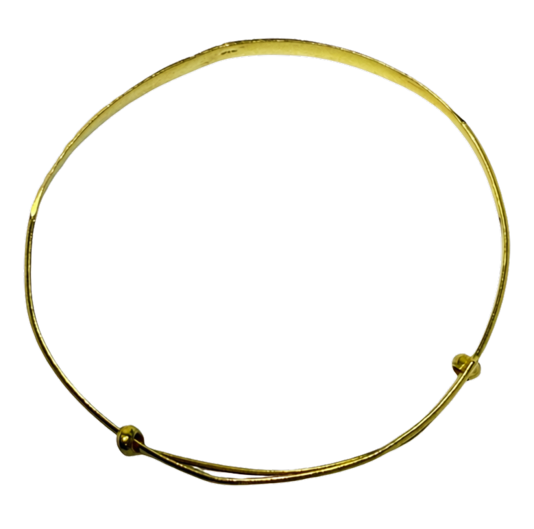 916YG Adjustable Baby Slim Bangle 2.3GM