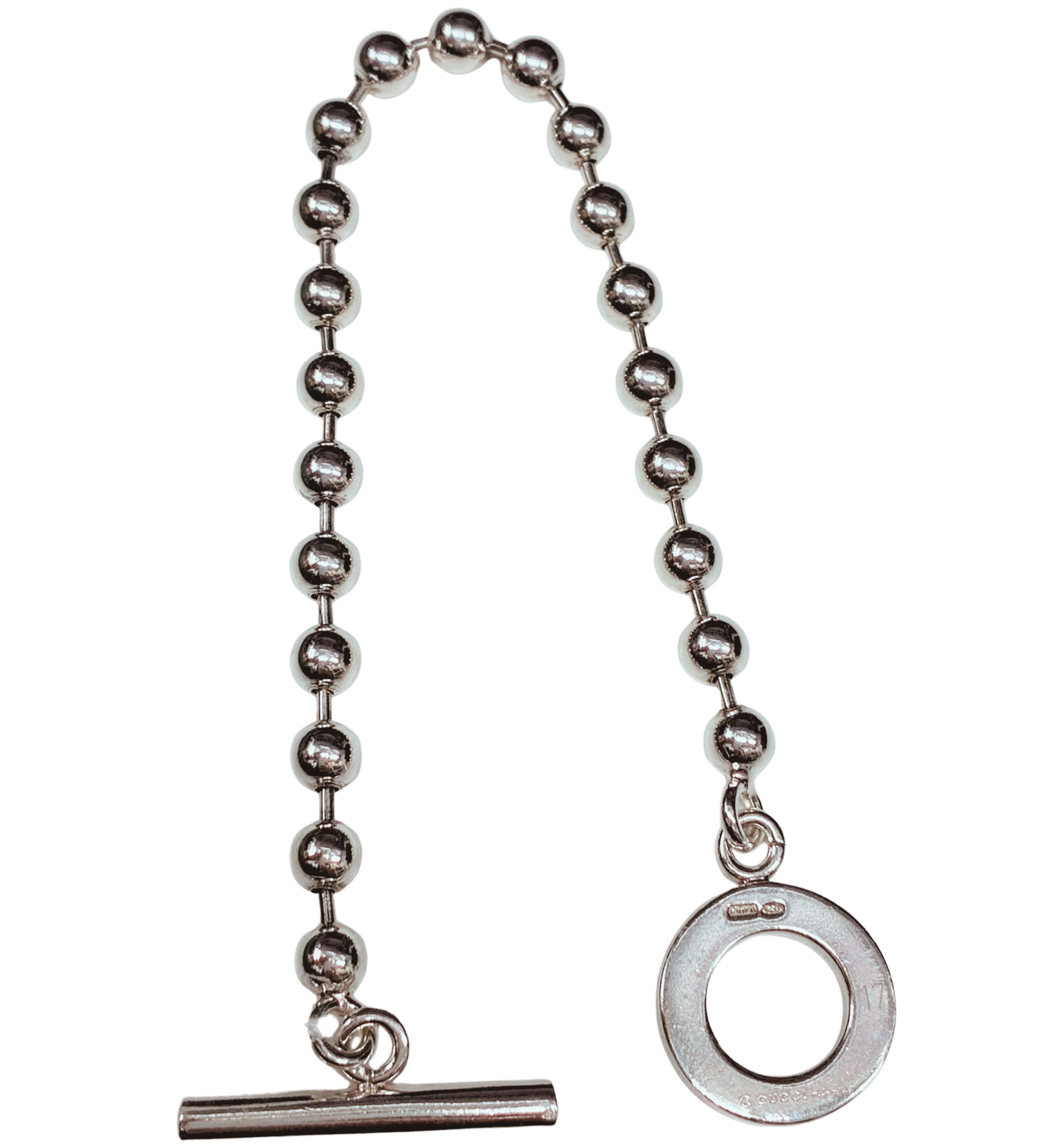 Gucci Ball Chain Bracelet SV925 14.2G 17CM Secondary image