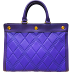 Mulberry HH3951 205U678 Marylebone Quilted Small Classic Handbag Indigo