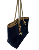 Michael Kors Large Marina Blue Canvas Tote