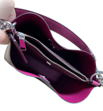 Coach Mollie Bucket Bag 22 In Signature Canvas With BerryPink Leather Accent