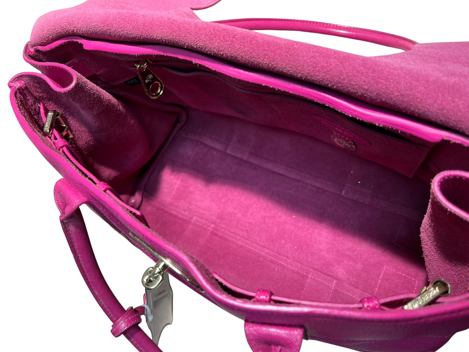 Mulberry Pink Pebbled Leather Bayswater Satchel