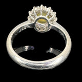 Cat Eye Diamond Pt900 Ladies Ring