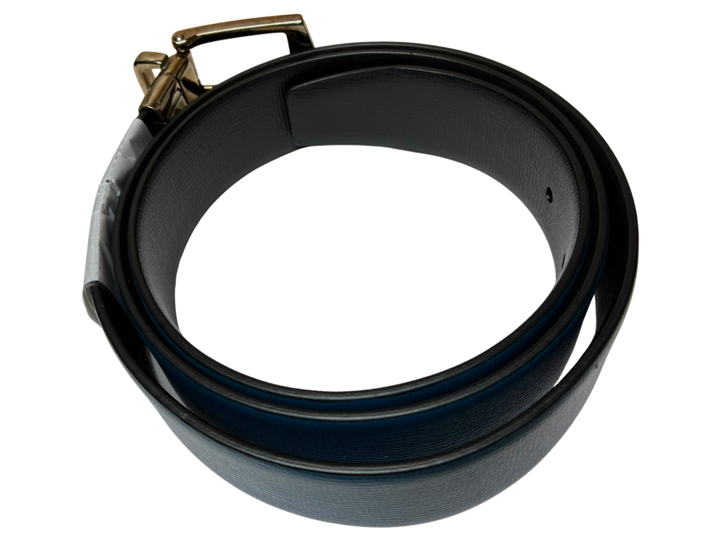 Burberry Reversible Leather Belt BlueBlack