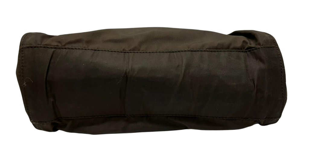 Prada Tessuto Handbag Brown Nylon Acrylic Handles