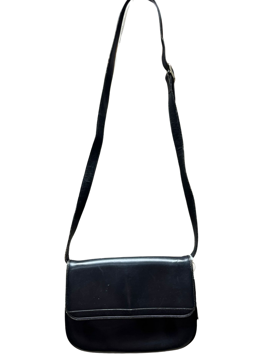 Vintage Lancel Paris Black Leather Shoulder Bag