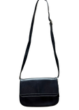 Vintage Lancel Paris Black Leather Shoulder Bag