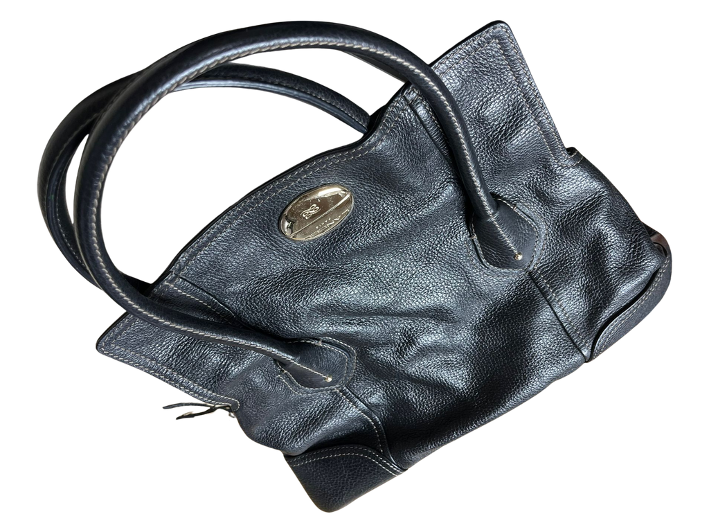 Lancel Paris Black Leather Handbag
