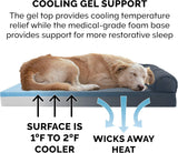 Furhaven Cooling Gel Dog Bed For LargeMedium Dogs Iron Gray Large