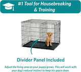 MidWest Homes For Pets iCrate Double Door Folding Dog Crate With LeakProof Pan