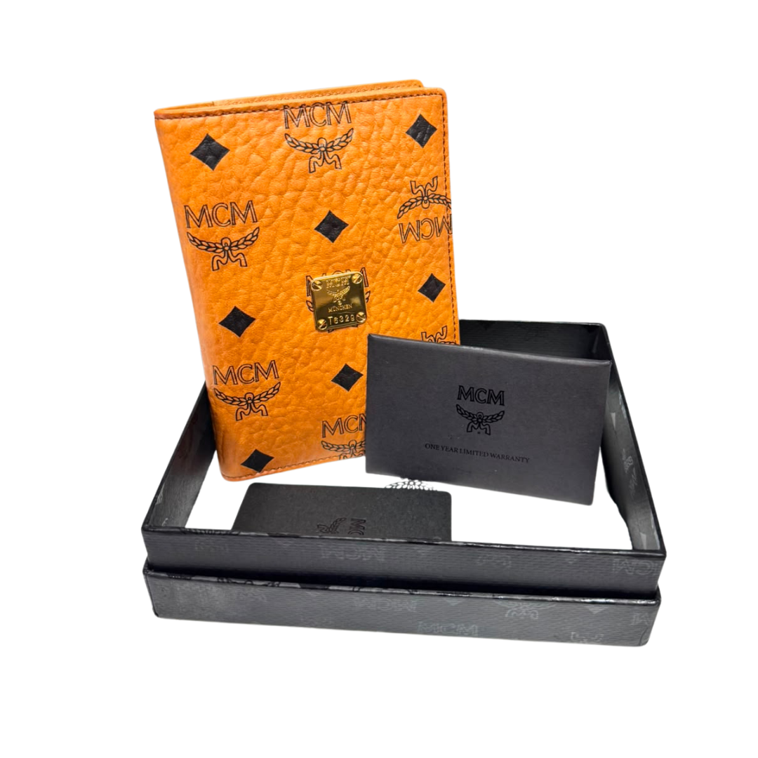 MCM Leather Heritage Passport and Card Holder
