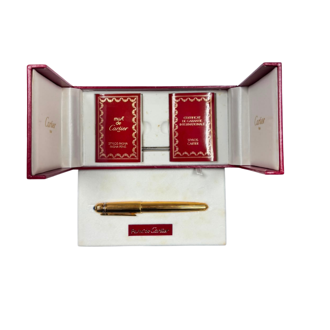 Cartier Pasha de Cartier Gold Sapphire Ballpoint Pen
